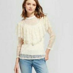 Pretty Ivory Lace Top